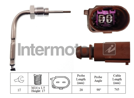 Sensor, exhaust gas temperature (27347)