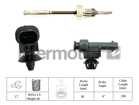 Sensor, exhaust gas temperature (27240)