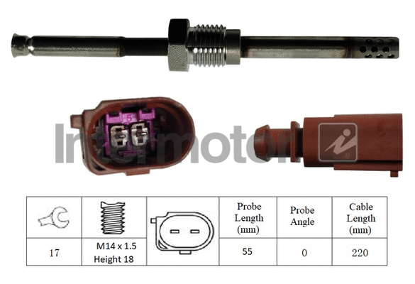 Sensor, exhaust gas temperature (27258)
