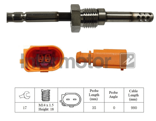 Sensor, exhaust gas temperature (27229)