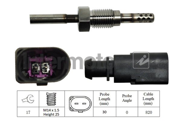 Sensor, exhaust gas temperature (27267)