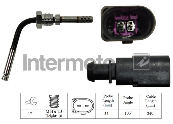 Sensor, exhaust gas temperature (27314)