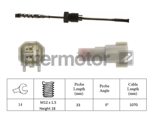 Sensor, exhaust gas temperature (27393)
