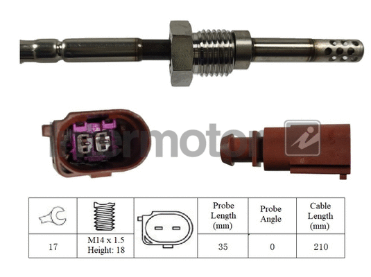 Sensor, exhaust gas temperature (27058)