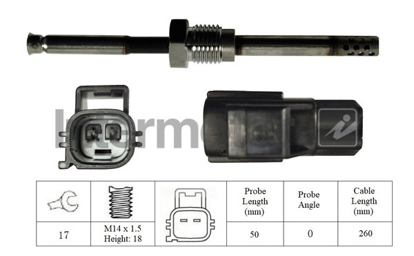 Sensor, exhaust gas temperature (27104)