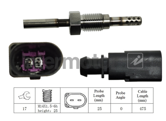 Sensor, exhaust gas temperature (27055)