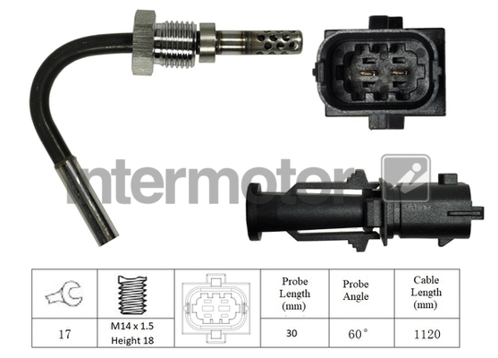 Sensor, exhaust gas temperature (27162)