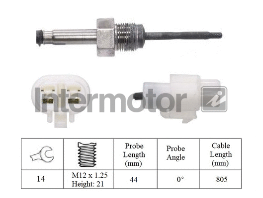 Sensor, exhaust gas temperature (27280)