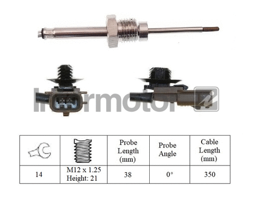 Sensor, exhaust gas temperature (27378)