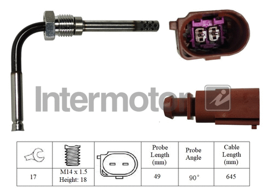 Sensor, exhaust gas temperature (27225)