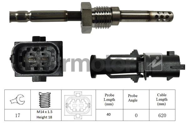 Sensor, exhaust gas temperature (27151)