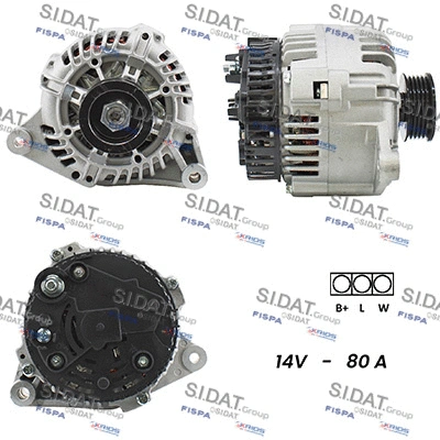 Alternator (A12VA0520A2)