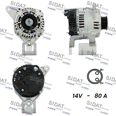 Alternator (A12VA0803A2)