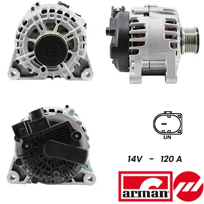 Alternator (A12VA0588AS)