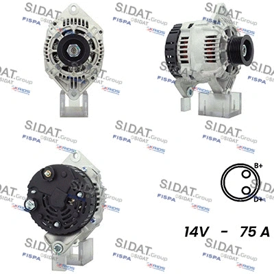 Alternator (A12VA1008A2)
