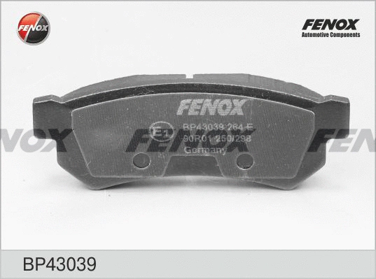 Brake Pad Set, disc brake (BP43039)