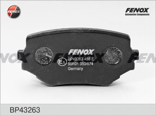 Brake Pad Set, disc brake (BP43263)