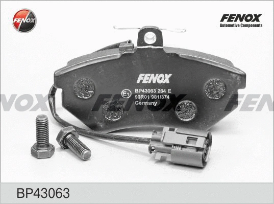 Brake Pad Set, disc brake (BP43063)