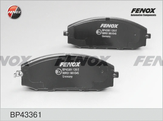 Brake Pad Set, disc brake (BP43361)