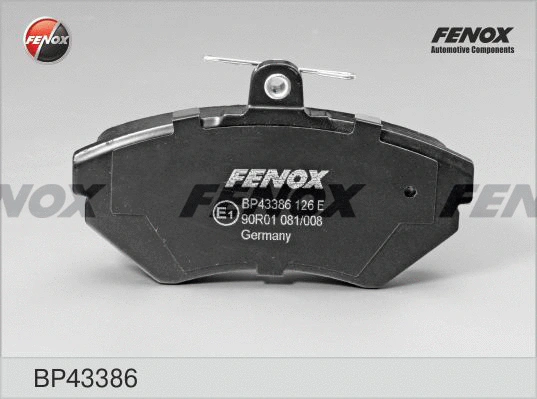 Brake Pad Set, disc brake (BP43386)