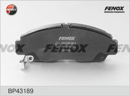 Brake Pad Set, disc brake (BP43189)