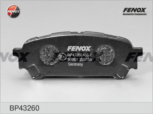 Brake Pad Set, disc brake (BP43260)