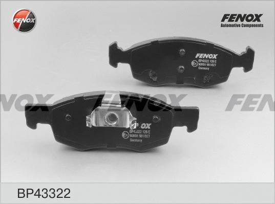 Brake Pad Set, disc brake (BP43322)
