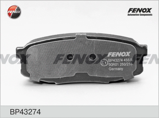 Brake Pad Set, disc brake (BP43274)