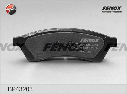 Brake Pad Set, disc brake (BP43203)