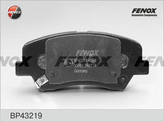Brake Pad Set, disc brake (BP43219)