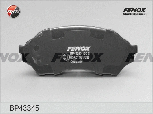 Brake Pad Set, disc brake (BP43345)