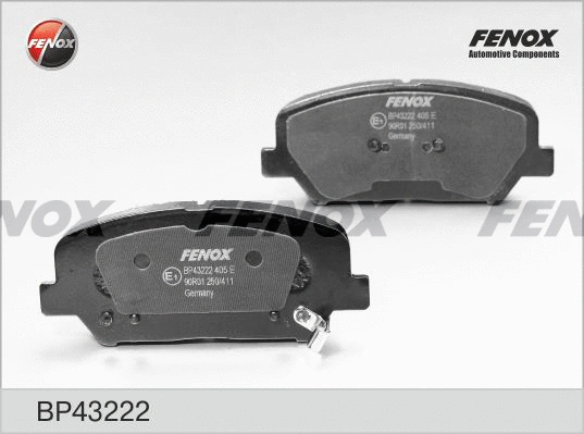Brake Pad Set, disc brake (BP43222)