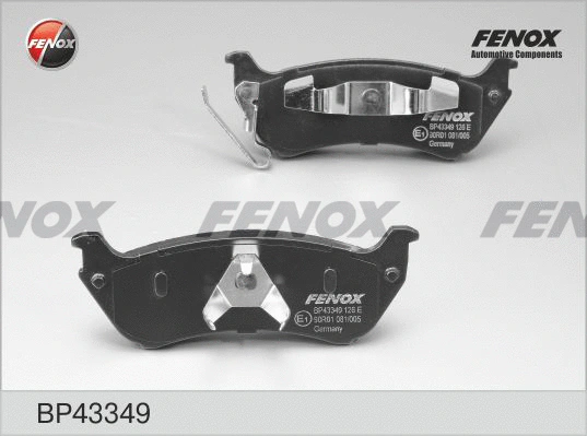 Brake Pad Set, disc brake (BP43349)