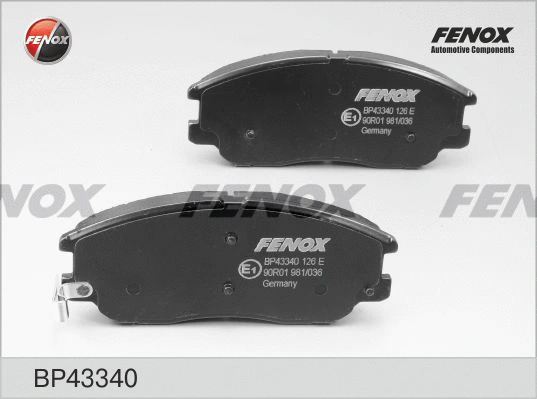 Brake Pad Set, disc brake (BP43340)