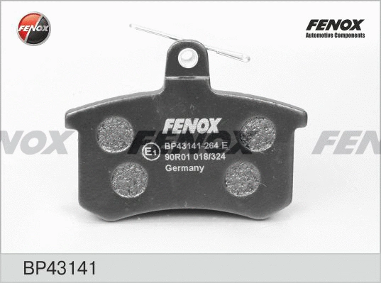 Brake Pad Set, disc brake (BP43141)