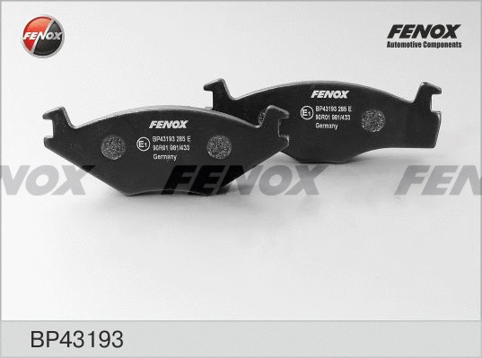 Brake Pad Set, disc brake (BP43193)
