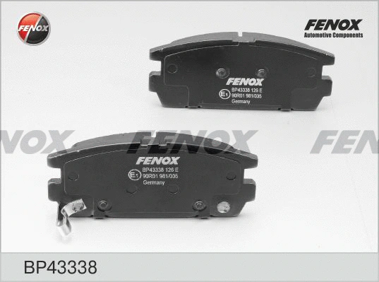 Brake Pad Set, disc brake (BP43338)