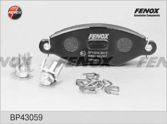 Brake Pad Set, disc brake (BP43059)