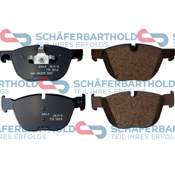 Brake Pad Set, disc brake (315 02 007 01 11)