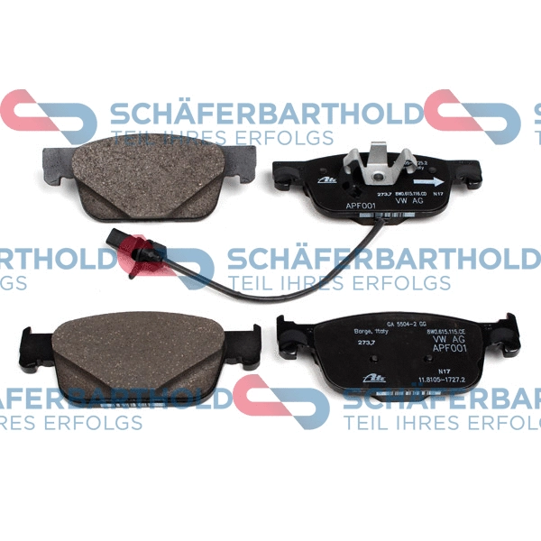 Brake Pad Set, disc brake (315 04 123 01 11)