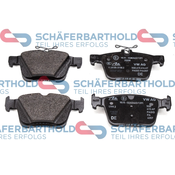 Brake Pad Set, disc brake (315 18 138 01 11)