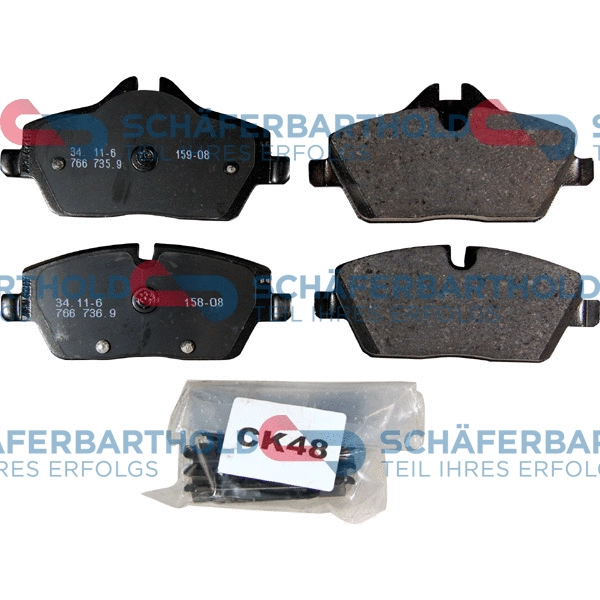 Brake Pad Set, disc brake (315 02 136 01 11)