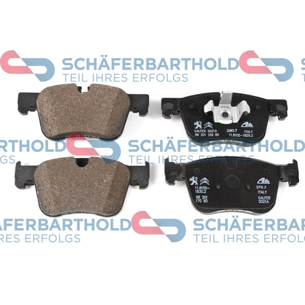 Brake Pad Set, disc brake (315 27 004 01 11)