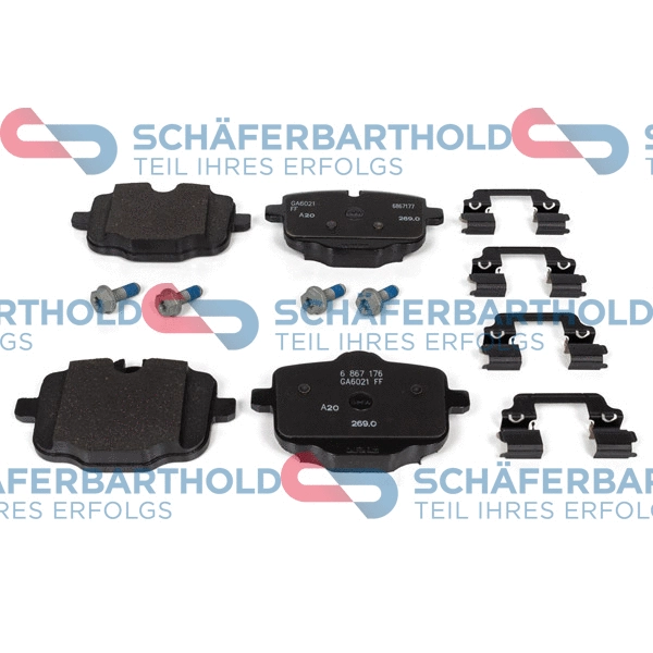 Brake Pad Set, disc brake (317 02 057 01 11)