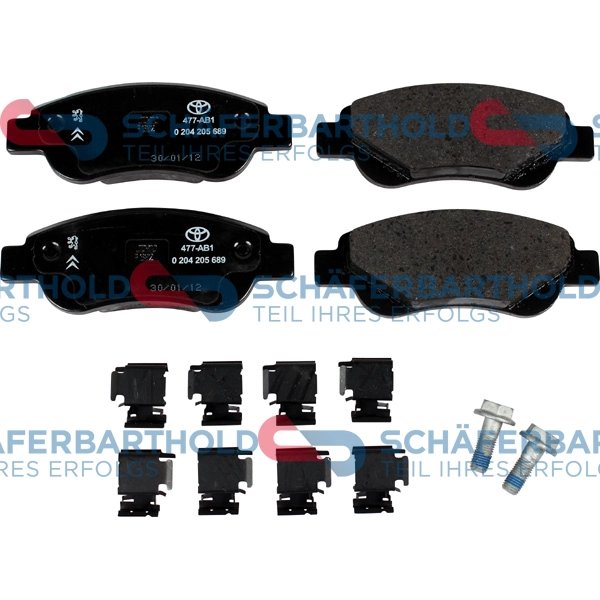 Brake Pad Set, disc brake (315 26 277 01 11)