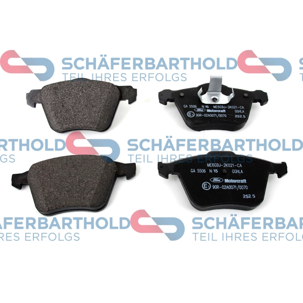 Brake Pad Set, disc brake (315 06 254 01 11)