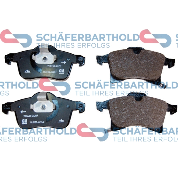 Brake Pad Set, disc brake (315 16 195 01 11)