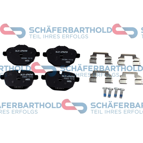Brake Pad Set, disc brake (315 02 395 01 11)