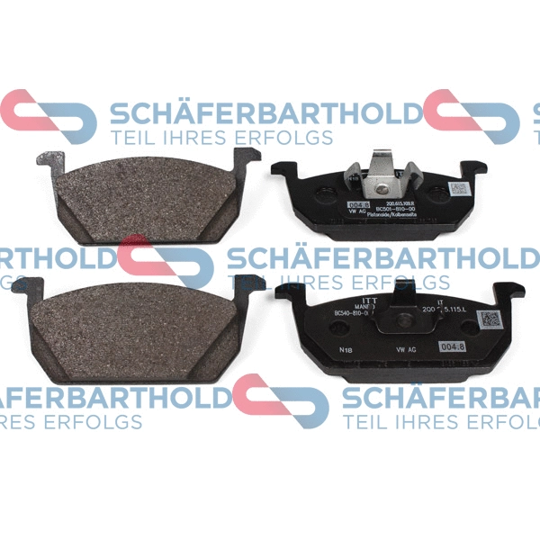 Brake Pad Set, disc brake (315 18 543 01 11)