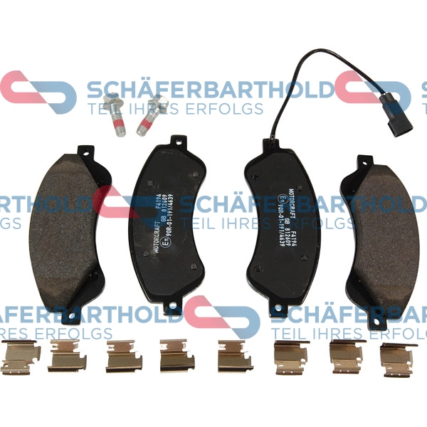 Brake Pad Set, disc brake (315 06 217 01 11)